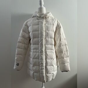 Misty Harbor Cream Down and Feather Puffer Jacket Sz XL Like New